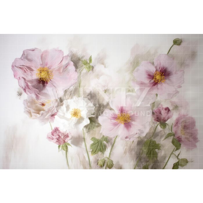 Fundo Fotográfico em Tecido Floral Fine Art / Backdrop 3140