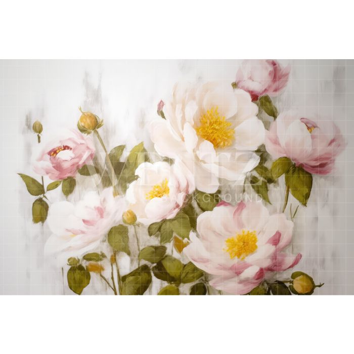 Fundo Fotográfico em Tecido Floral Fine Art / Backdrop 3141