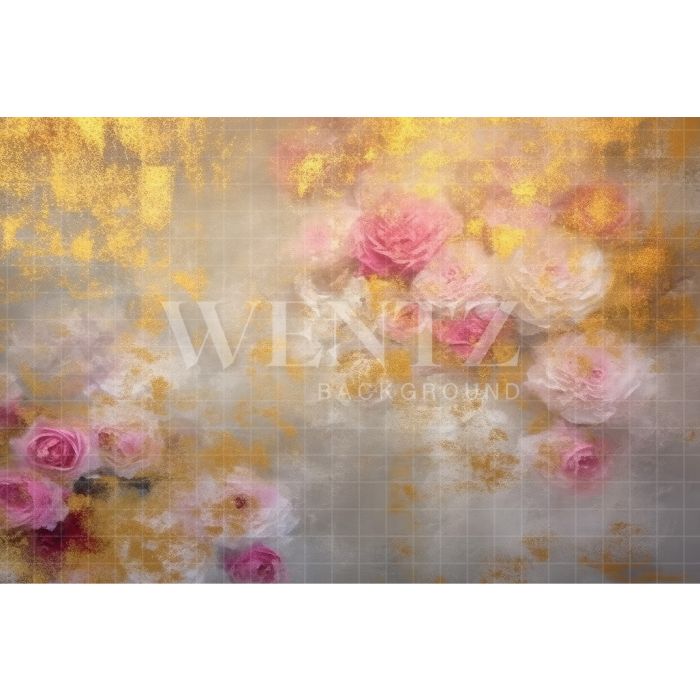 Fundo Fotográfico em Tecido Floral Fine Art / Backdrop 3145
