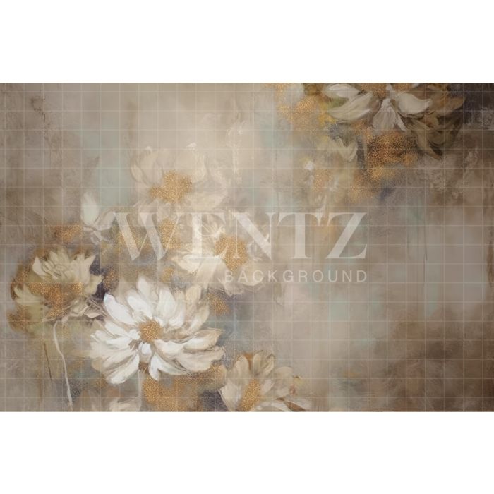 Fundo Fotográfico em Tecido Floral Fine Art / Backdrop 3149