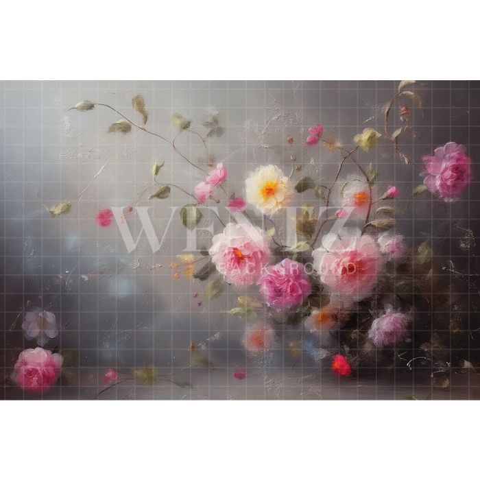 Fundo Fotográfico em Tecido Floral Fine Art / Backdrop 3150