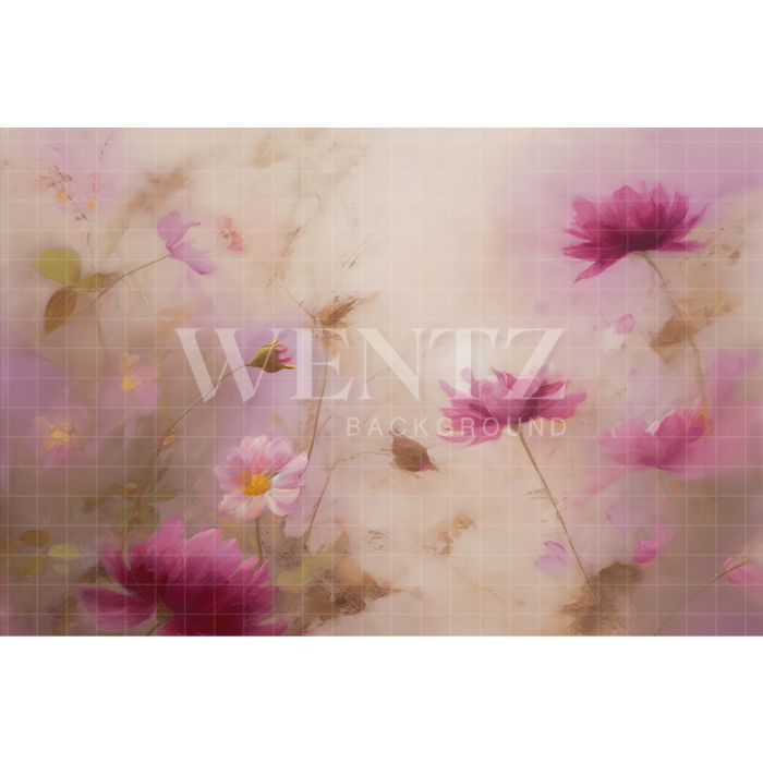 Fundo Fotográfico em Tecido Floral Fine Art / Backdrop 3153