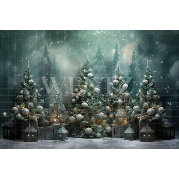 Fundo Fotográfico em Tecido Árvores de Natal / Backdrop 4200