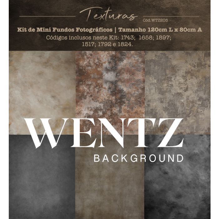 Kit Mini Fundos Fotográficos Textura Wentz | WTZ205