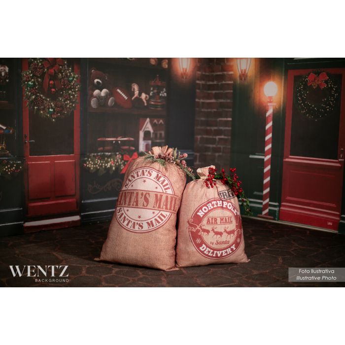 Saco Decorativo de Natal com Cordão / WTZ400