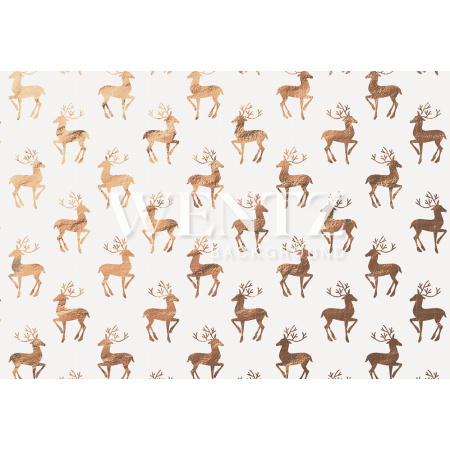 Fundo Fotográfico em Tecido Renas de Natal / Backdrop 1219