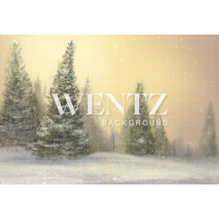 Fundo Fotográfico em Tecido Pinheiros Natal / Backdrop 1558