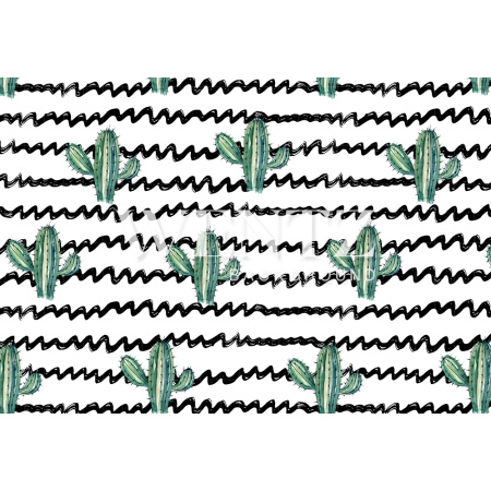 Fundo Fotográfico em Tecido Cactos / Backdrop 1690