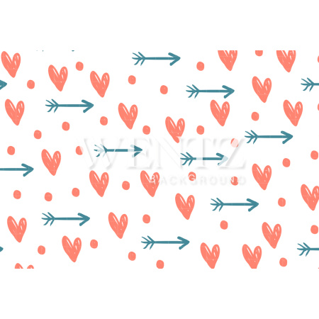 Fundo Fotográfico em Tecido Corações / Backdrop 1692