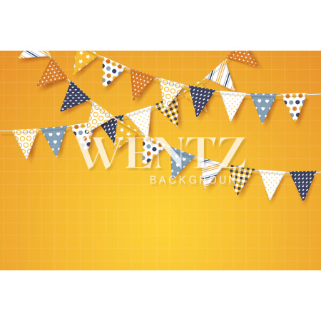 Fundo Fotográfico em Tecido Festa Junina Bandeiras / Backdrop 1811