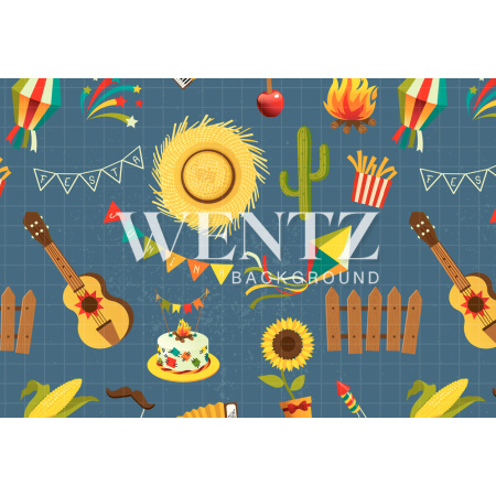 Fundo Fotográfico em Tecido Festa Junina / Backdrop 1812