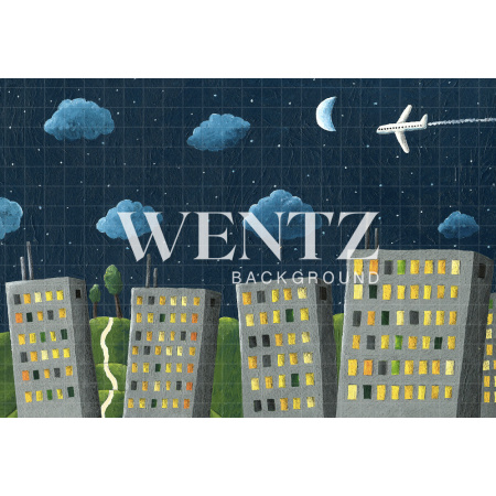 Fundo Fotográfico em Tecido Cidade / Backdrop 1847