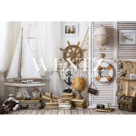 Fundo Fotográfico em Tecido Marinheiro / Backdrop 1857