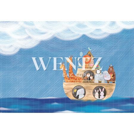 Fundo Fotográfico em Tecido Arca de Noé / Backdrop 1915