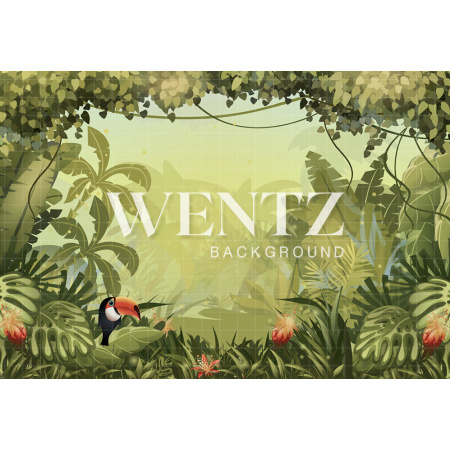 Fundo Fotográfico em Tecido Floresta Tropical / Backdrop 2047