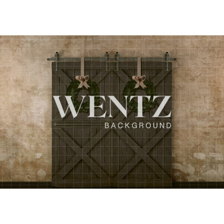 Fundo Fotográfico em Tecido Fachada Porta de Natal / Backdrop 2117