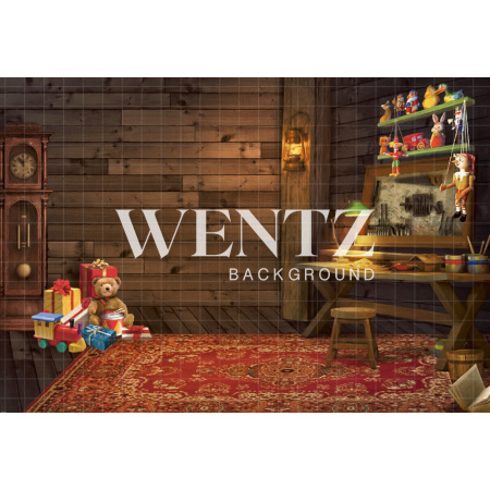 Fundo Fotográfico em Tecido Brinquedos de Natal / Backdrop 2147