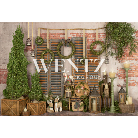 Fundo Fotográfico em Tecido Cenário de Natal / Backdrop 2159