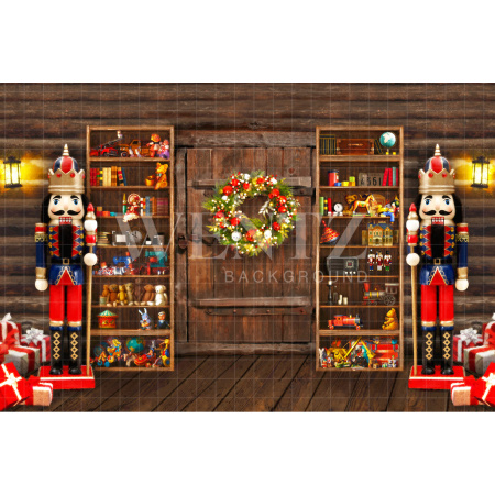 Fundo Fotográfico em Tecido Cenário Natal Quebra Nozes / Backdrop 2168