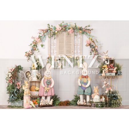 Fundo Fotográfico em Tecido Páscoa Candy Colors / Backdrop 2212