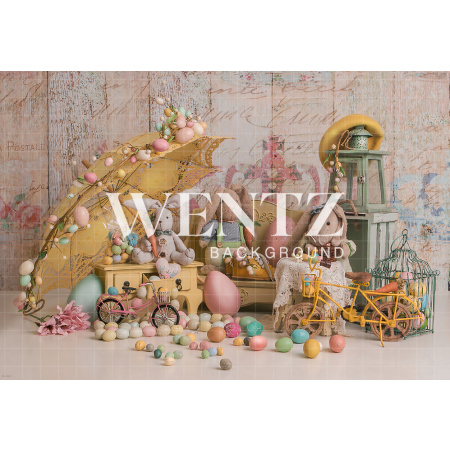 Fundo Fotográfico em Tecido Páscoa Candy Color / Backdrop 2412