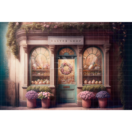 Fundo Fotográfico em Tecido Loja de Páscoa / Backdrop 2577