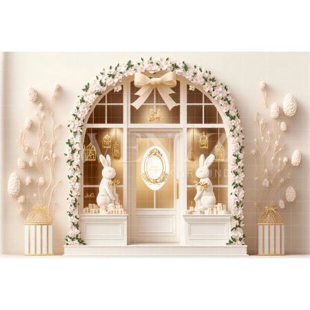 Fundo Fotográfico em Tecido Boutique de Páscoa / Backdrop 2604