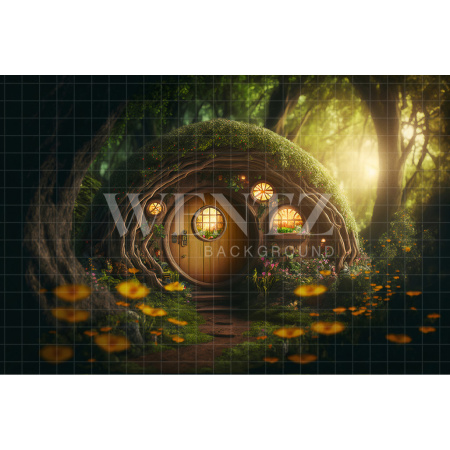 Fundo Fotográfico em Tecido Casa no Bosque / Backdrop 2616