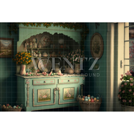 Fundo Fotográfico em Tecido Cenário de Páscoa / Backdrop 2639