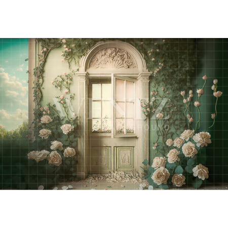 Fundo Fotográfico em Tecido Cenário Dia das Mães Florido / Backdrop 2710