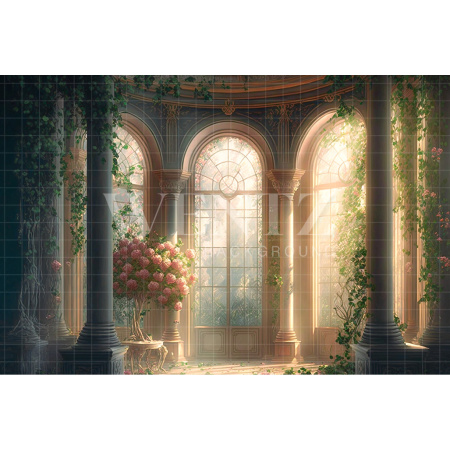 Fundo Fotográfico em Tecido Castelo Florido / Backdrop 2730