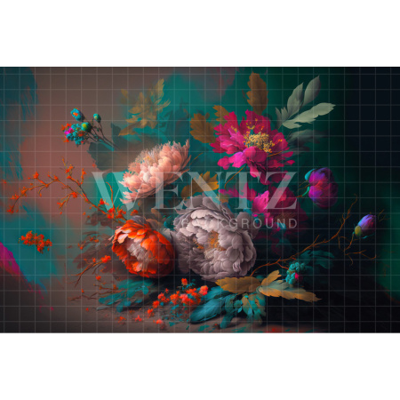 Fundo Fotográfico em Tecido Floral Fine Art / Backdrop 2737