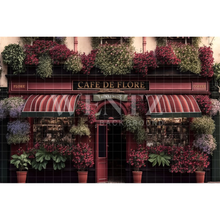 Fundo Fotográfico em Tecido Cafeteria Florida / Backdrop 2759