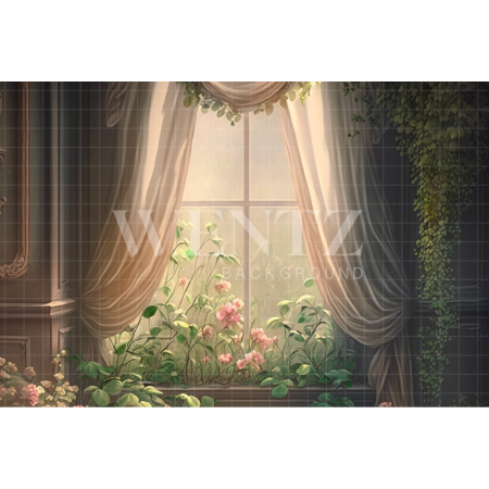 Fundo Fotográfico em Tecido Cenário Dia das Mães Florido / Backdrop 2765