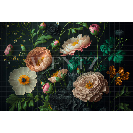 Fundo Fotográfico em Tecido Floral Fine Art / Backdrop 2788