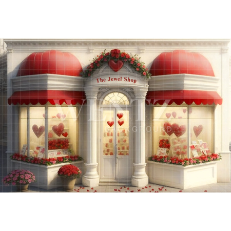 Fundo Fotográfico em Tecido Loja de Jóias / Backdrop 2832