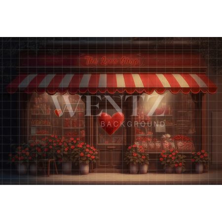 Fundo Fotográfico em Tecido Loja de Flores / Backdrop 2835