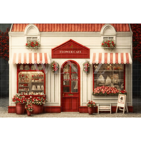 Fundo Fotográfico em Tecido Cafeteria Florida / Backdrop 2839