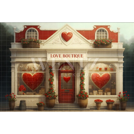 Fundo Fotográfico em Tecido Dia dos Namorados Boutique Florida / Backdrop 2840