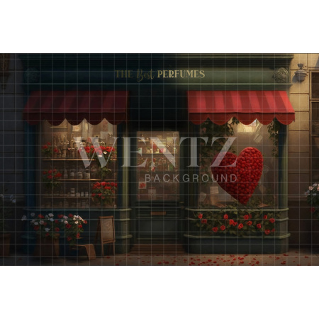 Fundo Fotográfico em Tecido Loja de Perfumes / Backdrop 2853