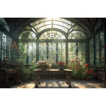 Fundo Fotográfico em Tecido Estufa de Flores / Backdrop 3122