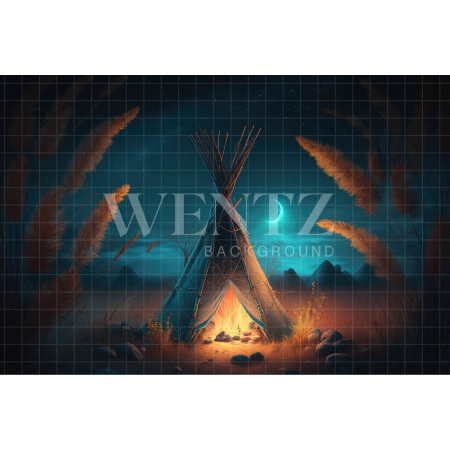 Fundo Fotográfico em Tecido Cenário com Tenda / Backdrop 3184