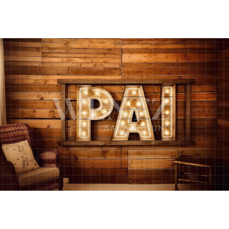 Fundo Fotográfico em Tecido Cenário Dia dos Pais / Backdrop 3236