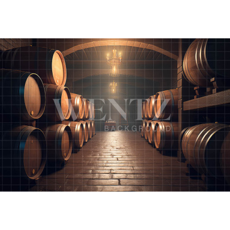 Fundo Fotográfico em Tecido Cenário Dia dos Pais com Barris / Backdrop 3243