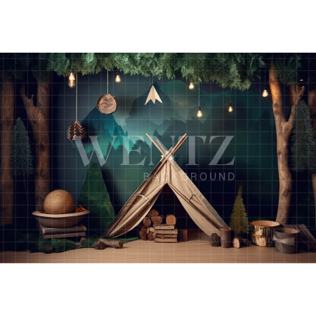 Fundo Fotográfico em Tecido Acampamento / Backdrop 3275