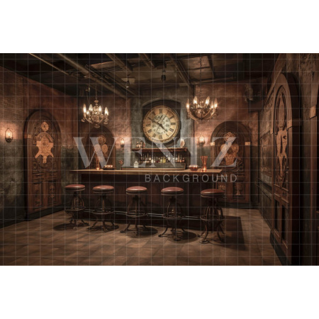 Fundo Fotográfico em Tecido Bar Vintage / Backdrop 3302