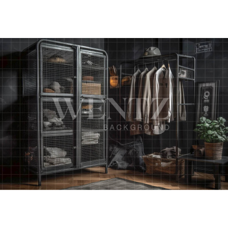 Fundo Fotográfico em Tecido Loja de Roupas / Backdrop 3315