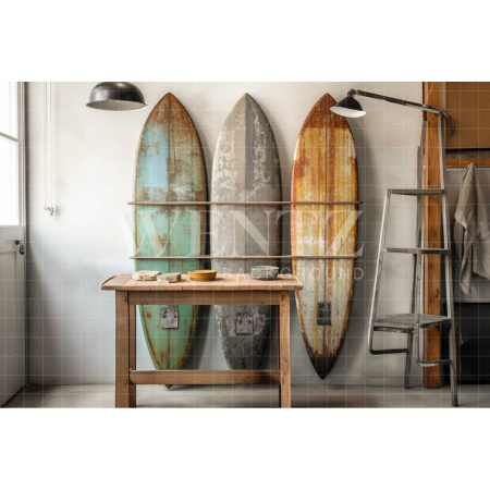 Fundo Fotográfico em Tecido Sala do Surfista / Backdrop 3364