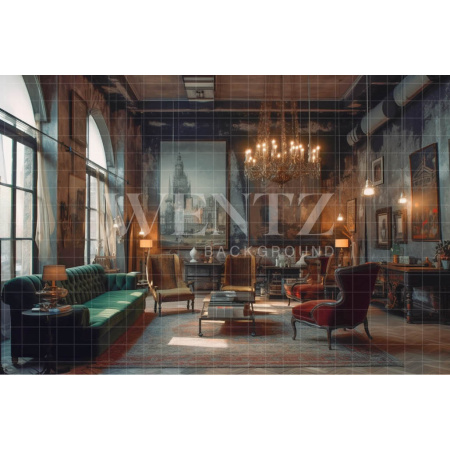 Fundo Fotográfico em Tecido Sala Luxuosa / Backdrop 3365