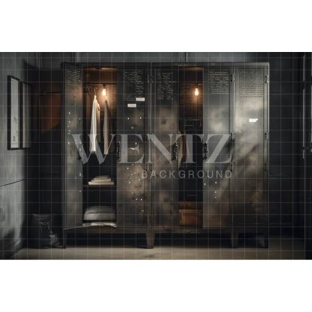 Fundo Fotográfico em Tecido Armário Antigo / Backdrop 3380